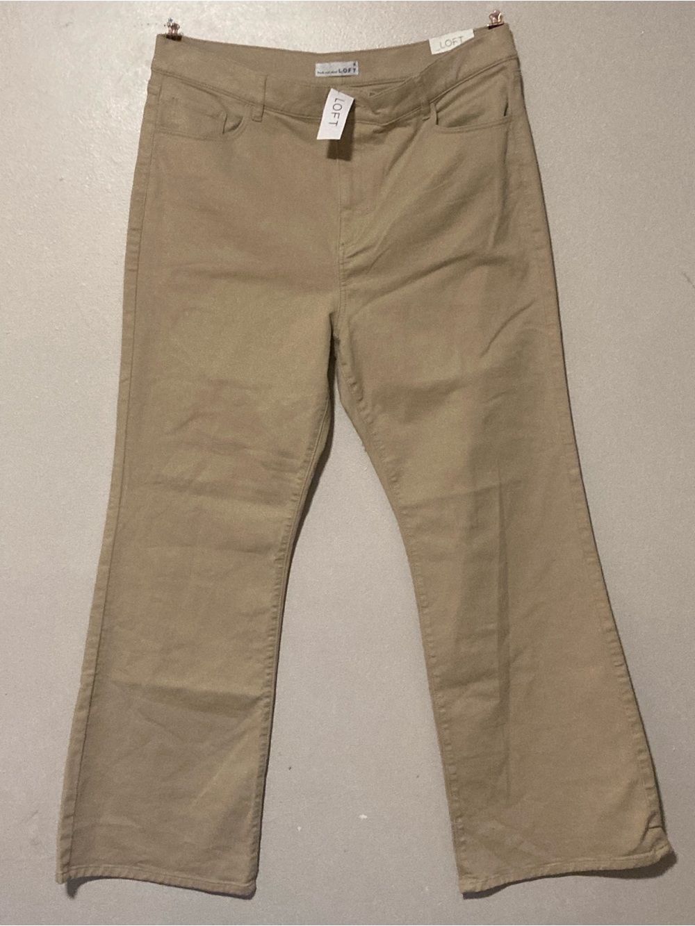 LOFT Women’s Khaki Straight-Leg Chinos - Tan